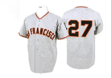 Juan Marichal Men's San Francisco Giants Alternate Jersey - Orange Authentic