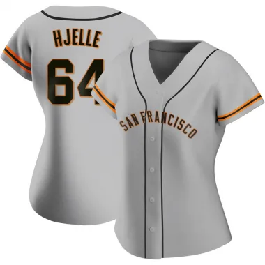 Sean Hjelle Women's Nike Cream San Francisco Giants Home Replica Custom Jersey Size: Medium